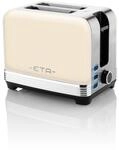 ETA Toaster im Retro Ganzmetall-Design STORIO - 980W, f&uuml;r 2 Scheiben,