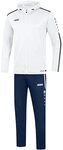 JAKO Herren Pr&auml;sentationsanzug Striker 2.0 mit Kapuze, royal/wei&szlig;, XL, M9619