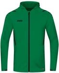 JAKO Herren Kapuzenjacke Challenge, Sportgr&uuml;n/Schwarz, L