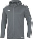 JAKO Herren Kapuzenjacke Striker 2.0, steingrau/wei&szlig;, S, 6819