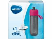 BRITA Wasserfilter-Flasche Active Pink, Robuste Sport Trinkflasche mit...