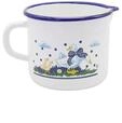 Kr&uuml;ger Emaille Milchtopf G&auml;nsegl&uuml;ck &Oslash; 14 cm | 1,5 L | Induktion | PFAS-frei 