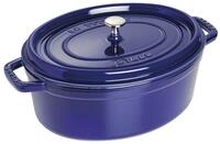 STAUB Cocotte, Gusseisen Br&auml;ter, Alle Herdarten inkl Induktion, Oval 31 cm, 5,5 L,
