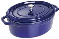 STAUB Cocotte, Gusseisen Br&auml;ter, Alle Herdarten inkl Induktion, Oval 33 cm, 6,7 L,