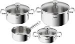 Tefal Duetto Edelstahl Kochtopfset, 7-teilig, T&ouml;pfe induktionsgeeignet, f&uuml;r alle