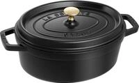 STAUB Cocotte, Gusseisen Br&auml;ter mit Deckel, 27 cm, 3,2 L, Oval, Alle Herdarten inkl