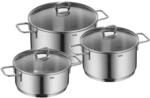 Silit Alicante Topfset Induktion 3-teilig, Kochtopf Set mit Glasdeckel,...