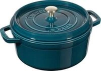 STAUB Cocotte, Gusseisen Br&auml;ter mit Deckel, 24 cm, 3,8 L, Rund, Alle Herdarten inkl