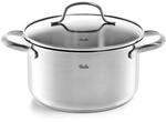 Fissler San Francisco/Edelstahl-Topf (3,3 L - &Oslash; 20 cm) Kochtopf mit Glas-Deckel,