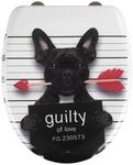 WENKO WC-Sitz Mod. Guilty Dog Premium Toilettensitz mit Absenkautomatik Fix-Clip