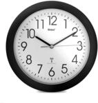Mebus Funk-Wanduhr mit schwarzem Rahmen und 25 cm Durchmesser/Farbe: Schwarz/Modell