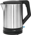 Clatronic&reg; Wasserkocher Edelstahl | 1,5 Liter | Einhandbedienung 