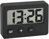 TFA Dostmann Mini Digitaluhr, 60.2013.01, Tischuhr, Quarzuhr, perfekt f&uuml;r KFZ