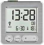 TFA Dostmann 60.2545.54 Digitaler Funk-Wecker, Kunststoff, wei&szlig;/Silber, L 66 x...