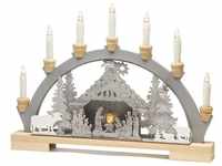Konstsmide Christmas Lights/LED Nativity Scene Wooden Table Decoration/Indoor...