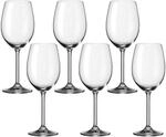 Leonardo Daily Rotwein-Glas 6er Set, Rotwein-Kelch mit Stiel, sp&uuml;lmaschinenfeste