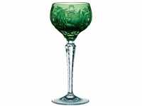 Nachtmann Weinglas mit Schliffdekoration, Grünes Weinglas, Kristallglas, 230...