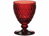 Villeroy und Boch Boston Coloured Weißweinglas Red, 230 ml, Kristallglas, Rot,...