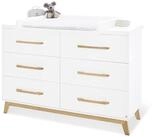 Pinolino Wickelkommode Riva extrabreit, inkl. abnehmbarem Wickelaufsatz, f&uuml;r Babys