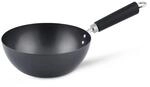 Ken Hom 20cm Carbonstahl Mini Wokpfanne Induktion mit Antihaftbeschichtung,