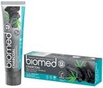 BIOMED Charcoal Aktivkohle Zahnpasta f&uuml;r wei&szlig;e Z&auml;hne - fluoridfreie und 98%