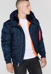 Alpha Industries MA-1 Hooded Bomberjacke f&uuml;r Herren Rep.Blue