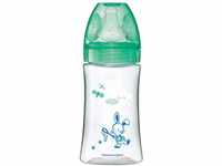 Dodie Babyflasche Initiation+, Antikolik, 0-6 Monate, runder Sauger, 3