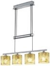 Trio Leuchten Jojo Pendelleuchte Garda, 305400479 Nickel matt, E14, Stoffschirm