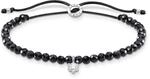 THOMAS SABO Armband schwarze Perlen mit wei&szlig;em Stein 925 Sterling Silber