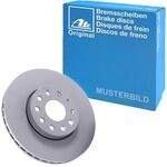 ATE 2x Bremsscheibe Hinterachse Bel&uuml;ftet 24.0122-0133.1 bel&uuml;ftet | Kompatibel...