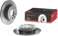 Brembo 08.9502.11 Hintere Bremsscheibe mit UV Lackierung, Anzahl 2