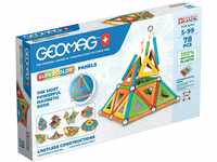 GEOMAG - SUPERCOLOR PANELS 78 Stück - Magnetisches Baukastenspiel für Kinder...