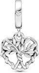 PANDORA Moments Herz Familienstammbaum Charm-Anh&auml;nger aus Sterling Silber -