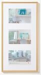 walther design Bilderrahmen gold 3x 10x15 cm Galerie mit Passepartout, New...