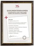 walther design Bilderrahmen nussbaum 21 x 29,7 cm (DIN A4) mit Goldinnenkante, Smell