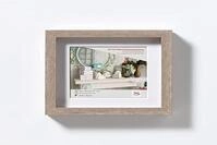 walther design Stockholm 3D Holzrahmen 20x20 cm grau