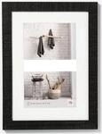 walther design Bilderrahmen schwarz 2X 10x15 cm Galerie mit Passepartout, Home