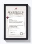 walther design Bilderrahmen schwarz 21 x 29,7 cm (DIN A4) mit Passepartout, Steel