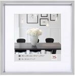 walther design Bilderrahmen silber 40 x 40 cm mit Passepartout, Steel Style