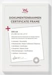 walther design Bilderrahmen polarweiss 21 x 29,7 cm (DIN A4) Dokumentenrahmen Peppers