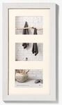 walther design Bilderrahmen polarweiss 3x 10x15 cm Galerie mit Passepartout, Home