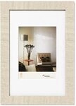 walther design Bilderrahmen natur 10 x 15 cm mit Passepartout, Home Holzrahmen HO015H