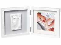 Baby Art Bilderrahmen, zweiteiliger Fotorahmen mit Gipsabdruck für Baby...