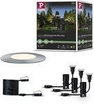 Paulmann 93649 Plug & Shine LED Au&szlig;enleuchte Floor Mini 3er-Erg&auml;nzungsset IP67