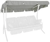 ANGERER Sonnendach f&uuml;r Hollywoodschaukel Swingtex hellgrau, 210 x 145 cm