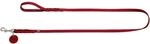 HUNTER Hundef&uuml;hrleine SOLID EDUCATION, Farbe: rot, Leder, geflochten, robust, weich,
