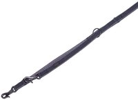Nobby F&uuml;hrleine Linen Deluxe, schwarz/grau L: 200 cm, B: 16 mm, 1 St&uuml;ck