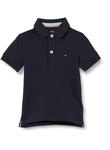 Tommy Hilfiger Jungen Poloshirt Kurzarm aus Bio-Baumwolle, Blau (Sky Captain), 3
