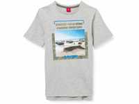 s.Oliver Junior Jungen 402.10.102.12.130.2057947 T-Shirt, Grey Melange, S