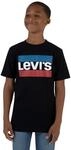 Levi's Kids sportswear logo tee Jungen Schwarz 12 Jahre